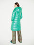 green rain coat